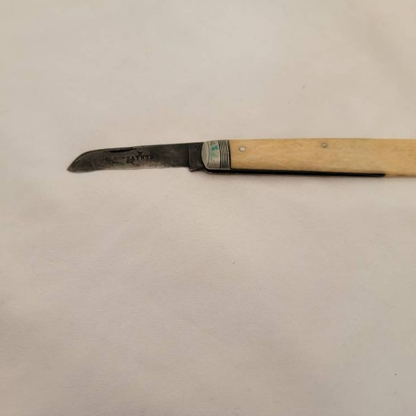 Vintage Bone Handle Pocket Knives Etsy