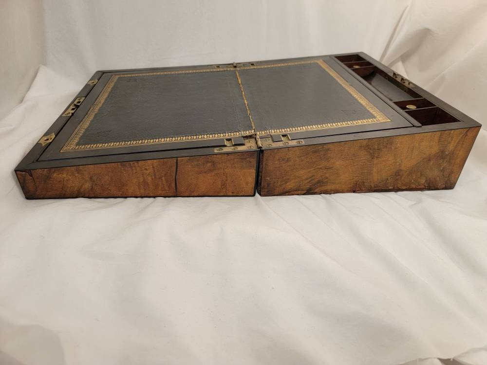 Antique Lap Desk, Colonial Lap Desk, Sloped Writing Desk, English Lap