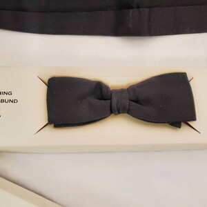 Vintage formal wear cummerbund and bow tie and cufflinks image 4