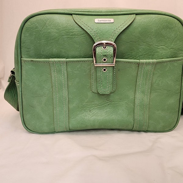 Vintage Grün Samsonite, Reisetasche, Handgepäck, Overnight Bag
