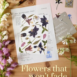 Snail Mail Club - Monthly Pressed Flower Art Print & Letter image 5