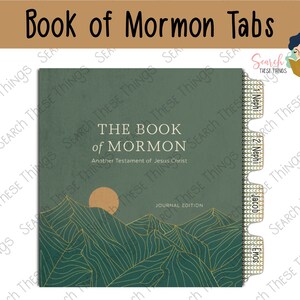 DIGITAL - Book of Mormon Tabs - Green Chevron