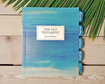 PHYSICAL Old Testament Tabs (Blue Watercolor)