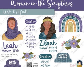 DIGITAL - Women in the Scriptures Series - Old Testament - Leah & Zilpah + BONUS Tribes of Israel insert