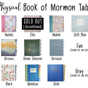 PHYSICAL Book of Mormon Tabs