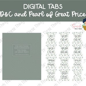 DIGITAL - D&C and Pearl of Great Price Tabs - Eucalyptus