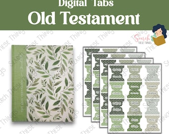 DIGITAL - Old Testament Tabs - Shades of Green