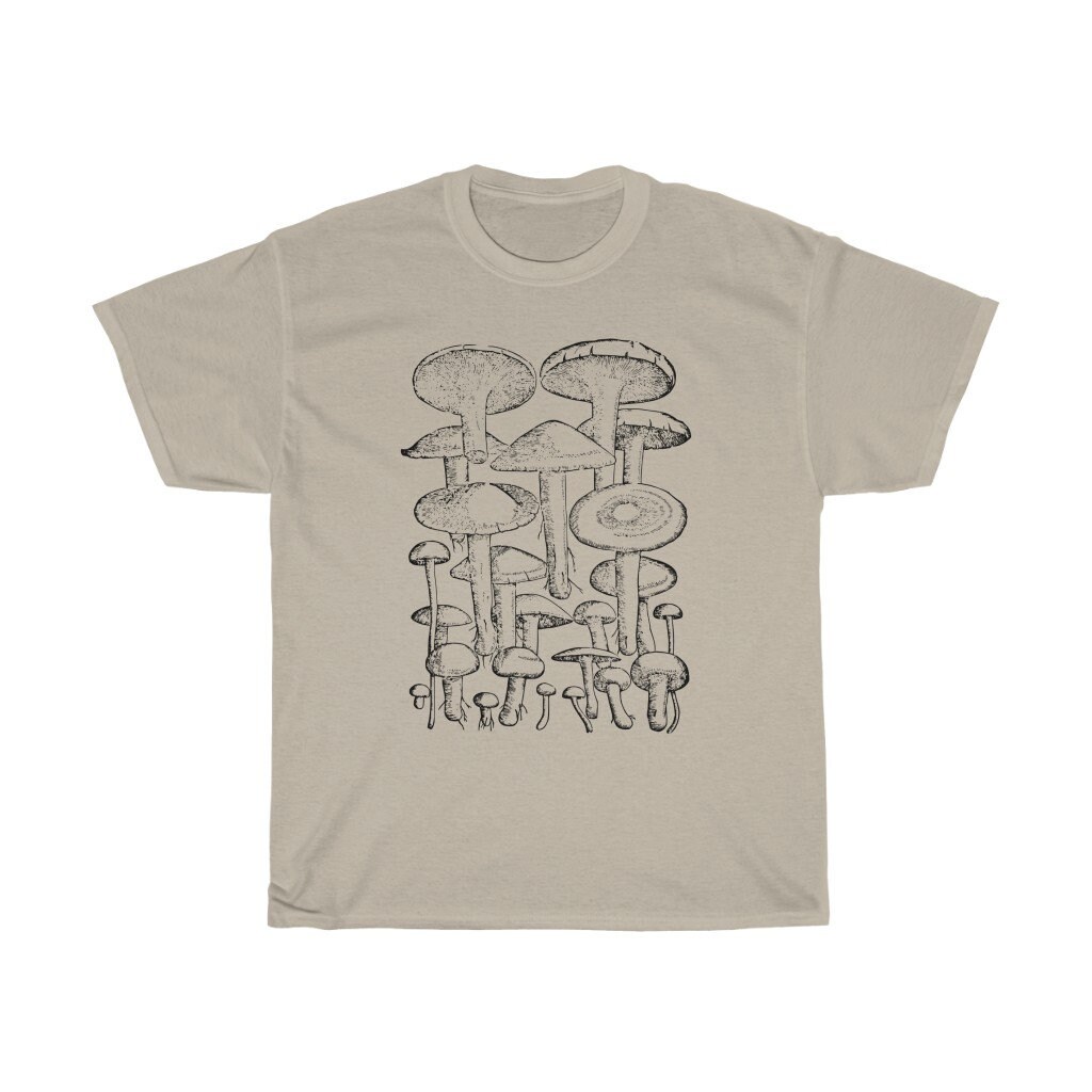 Mushroom T Shirt Cottagecore Clothing Dark Academia Nature - Etsy