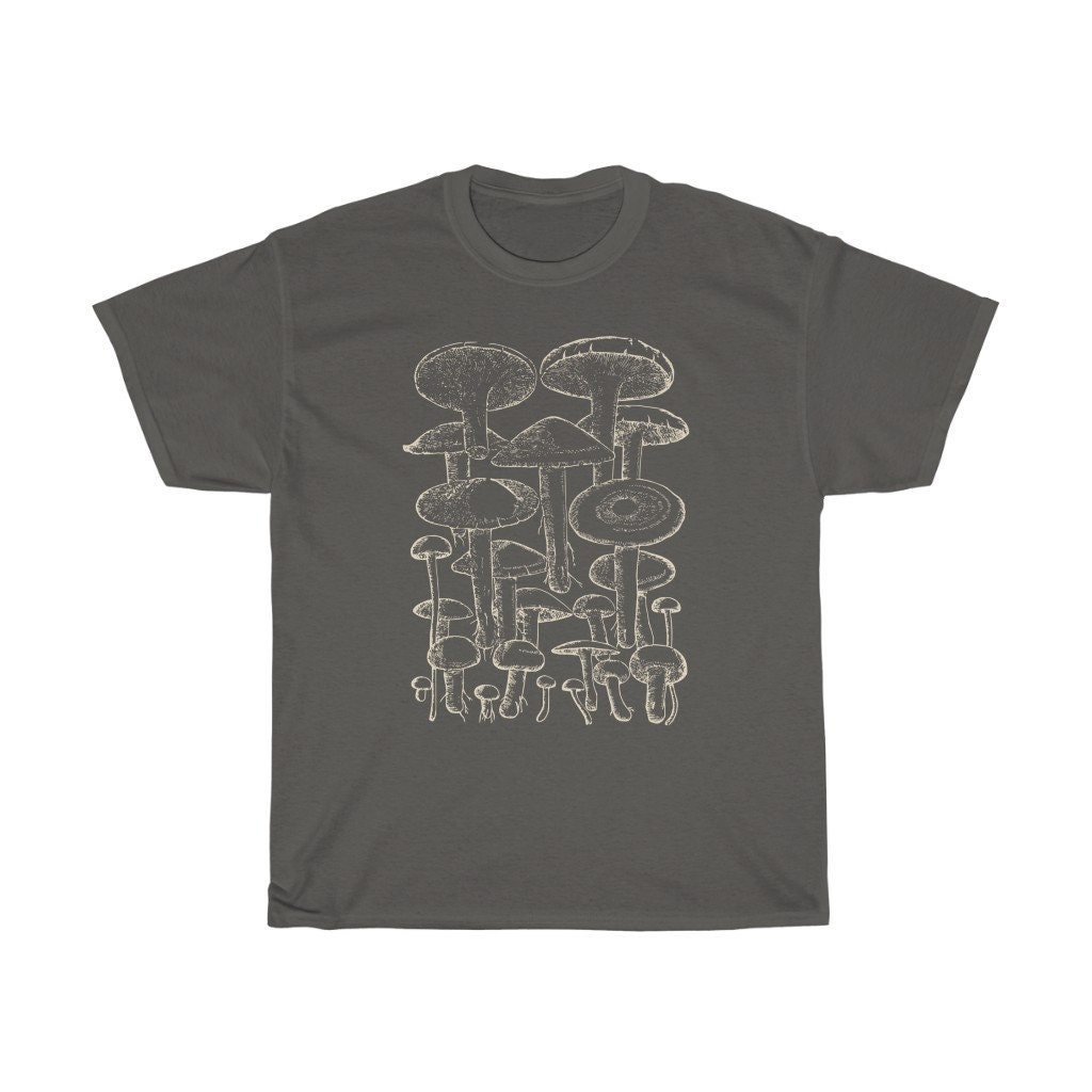 Mushroom T Shirt Cottagecore Clothing Dark Academia Nature | Etsy