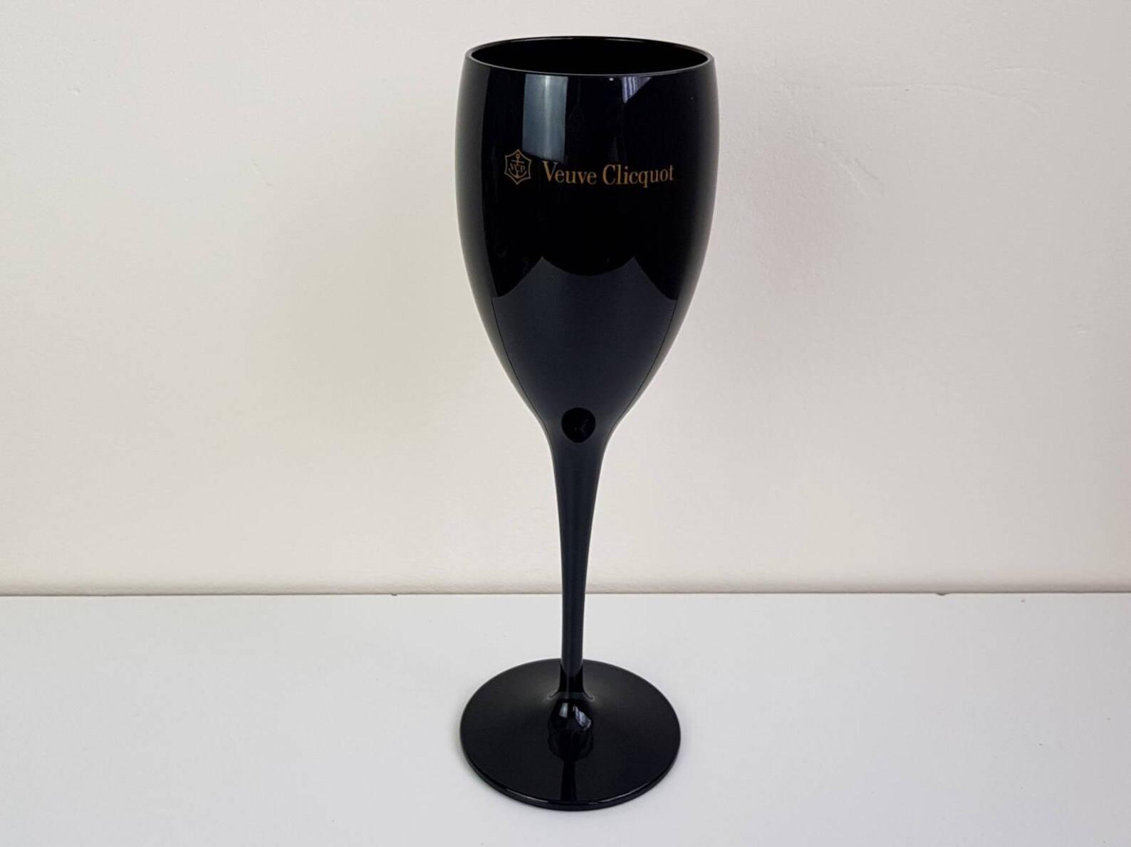 2x Veuve Clicquot Black Acrylic Plastic Champagne Glasses Etsy
