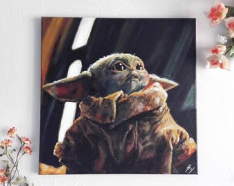 Din Grogu painting