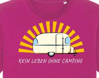 Camper T-Shirt mit Wohnwagen, Caravan, PERSONALISIERT