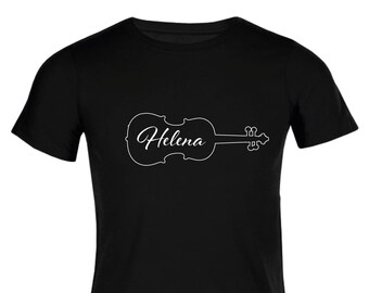 T-Shirt violin (personalized)