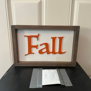 Fall home decoration wood sign