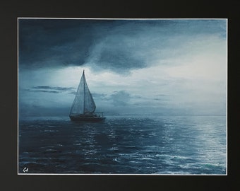 Fine Art Print Film Photography Digital Download Charleston Sailboat Sunset Print