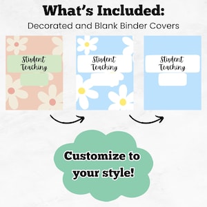 Student Teaching Binder: Editable Teacher Planner Templates (canva ...