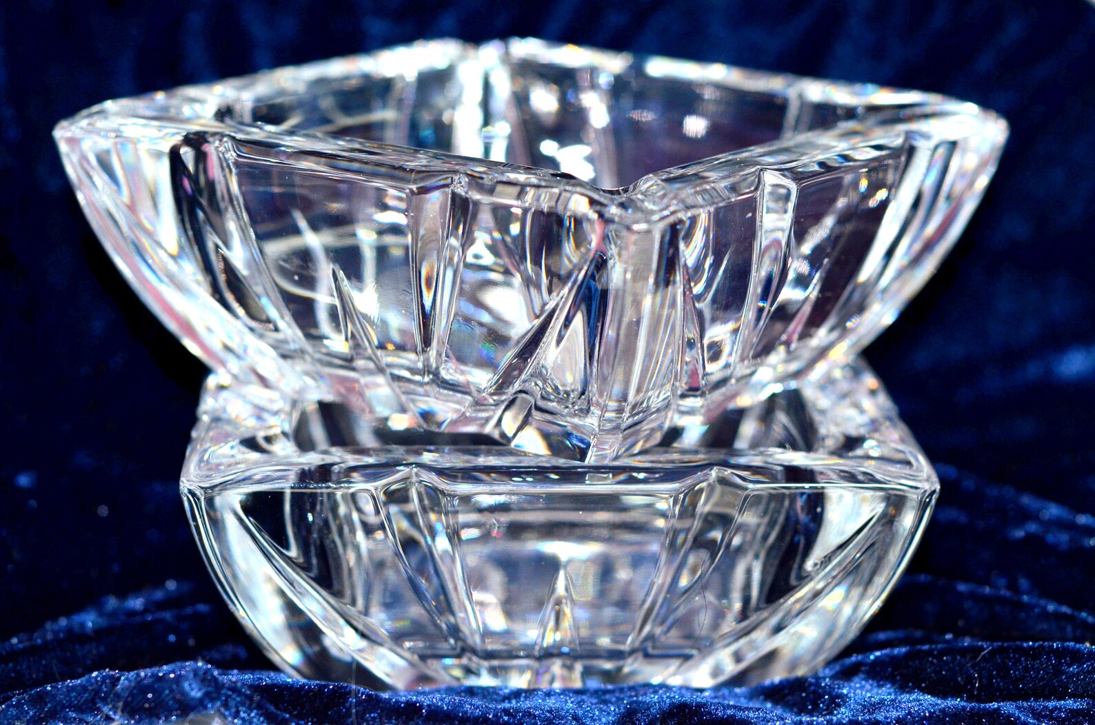 Crystal ashtray /vintage/crystal ashtray 24/ heavy /crystal Etsy