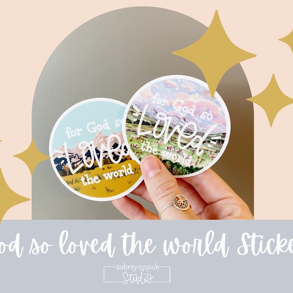 John 3 16 Decal Etsy