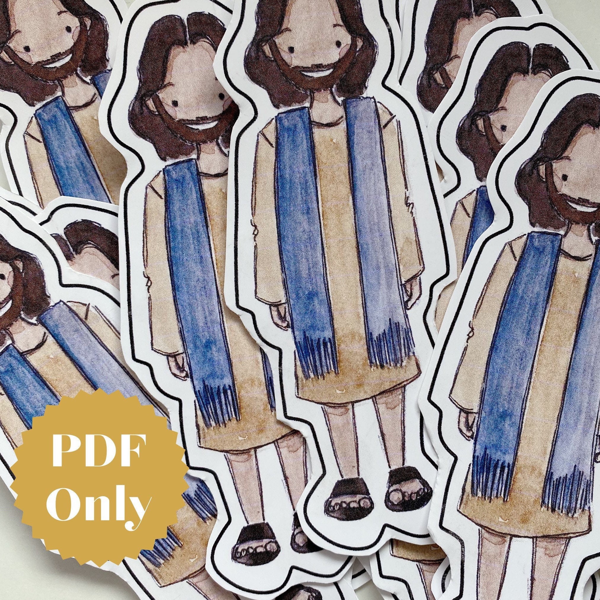 Jesus Printable Jesus Clip Art LDS Primary Church - Etsy