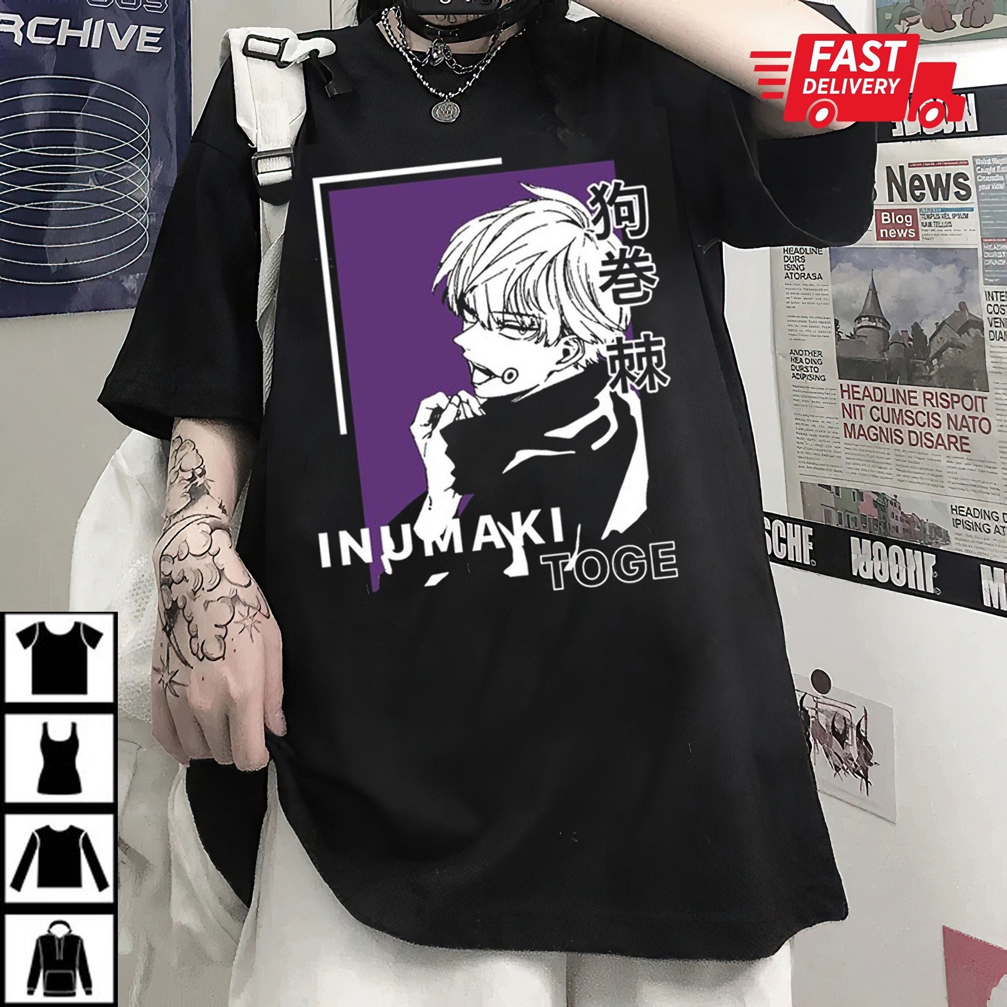 Discover Vintage Jujutsu Kaisen Toge Inumaki T-Shirt