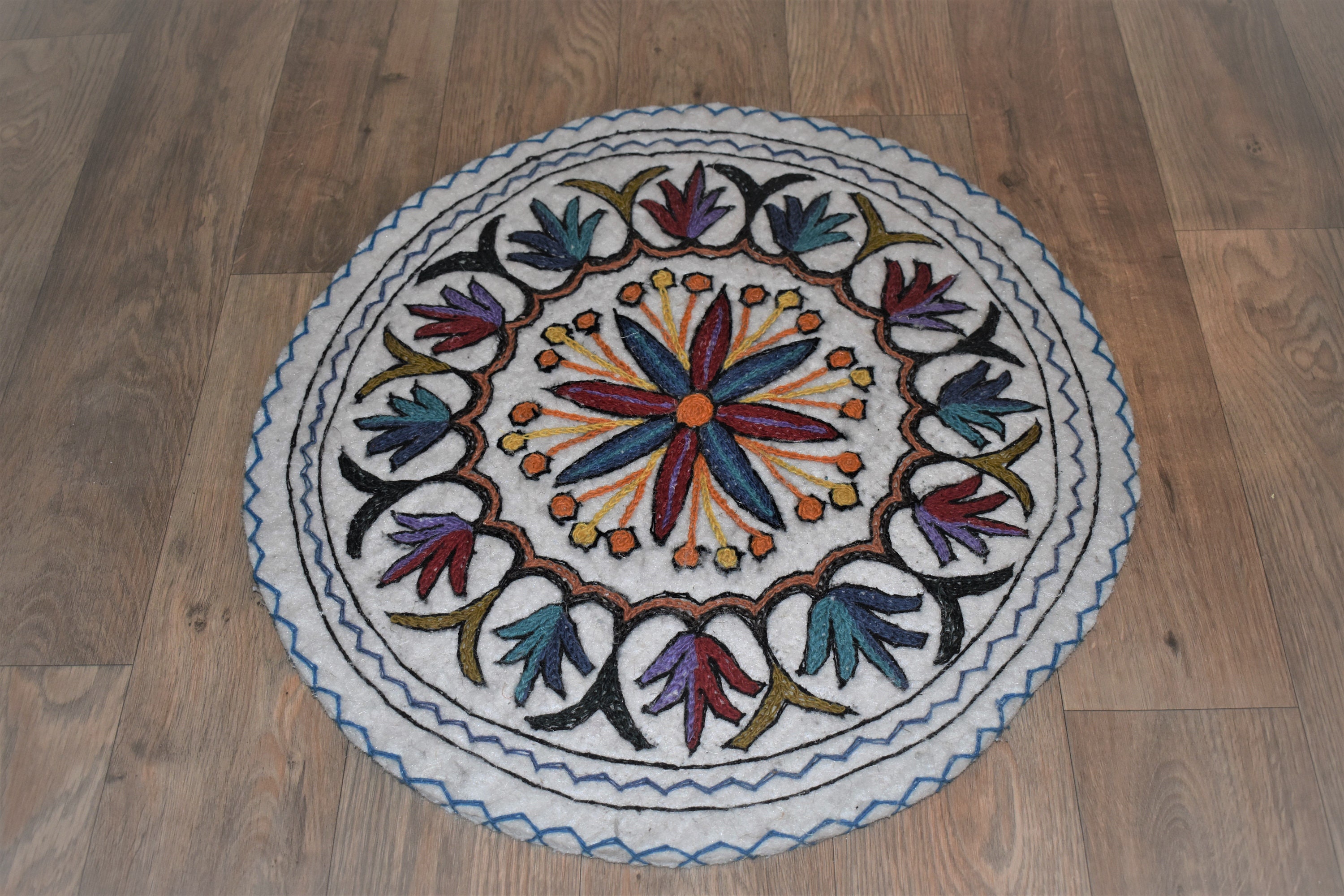 2pcs Set Boho Mandala Runde Teppich Meditation Teppich | Etsy