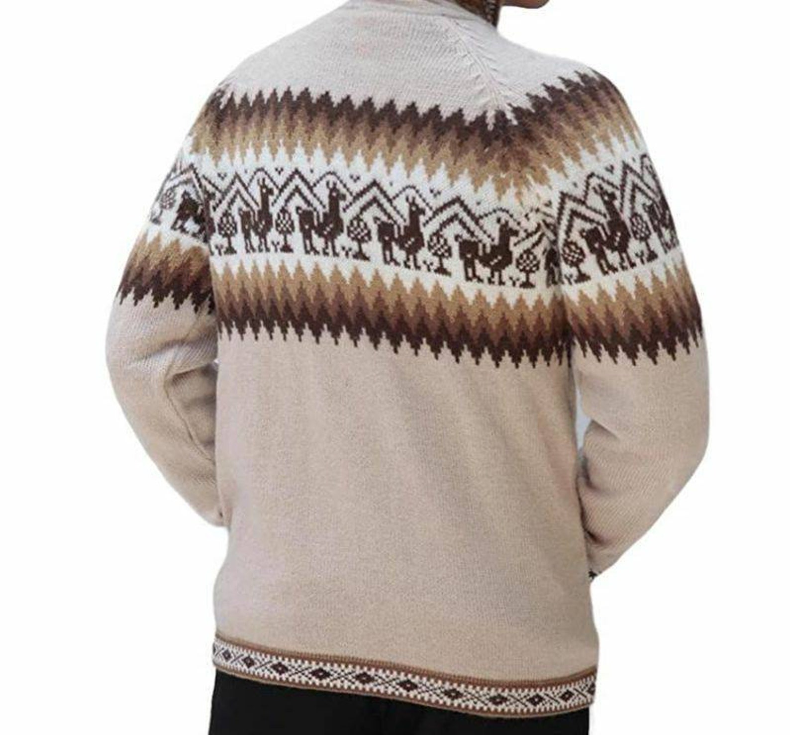 Alpaca sweater Handmade Alpaca Unisex Sweater Peru Alpaca Etsy