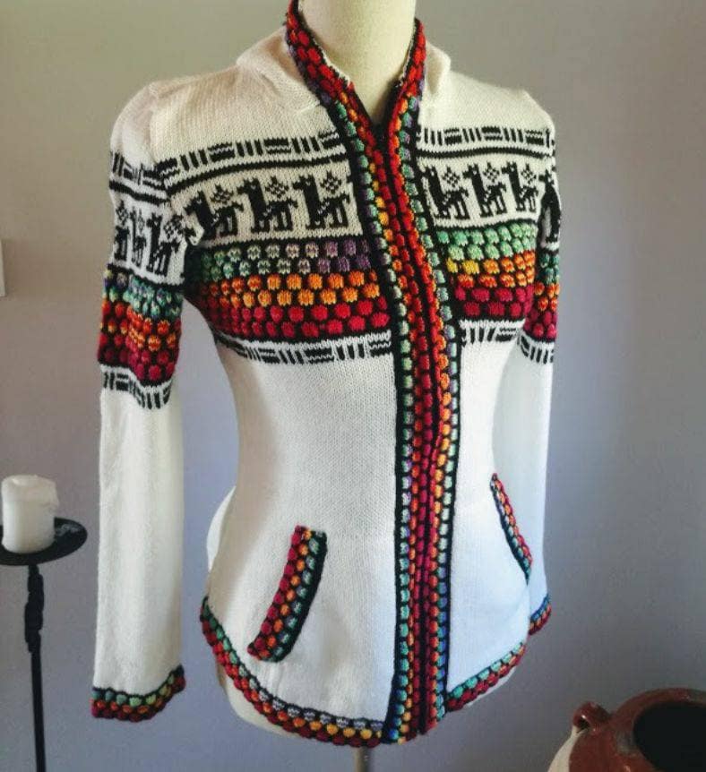 Peruvian alpaca sweater alpaca sweater unisex handmade Etsy