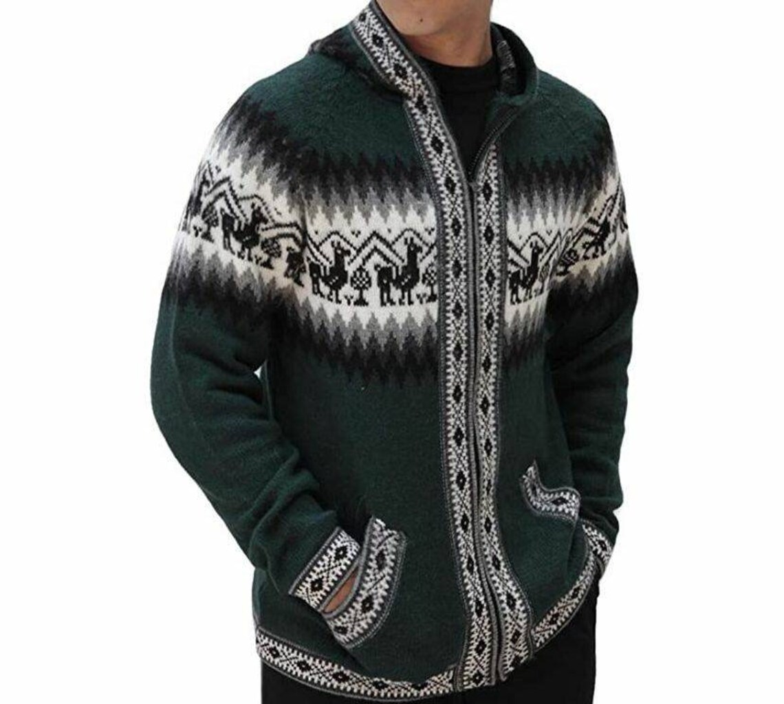 Peruvian alpaca sweater alpaca sweater unisex handmade Etsy