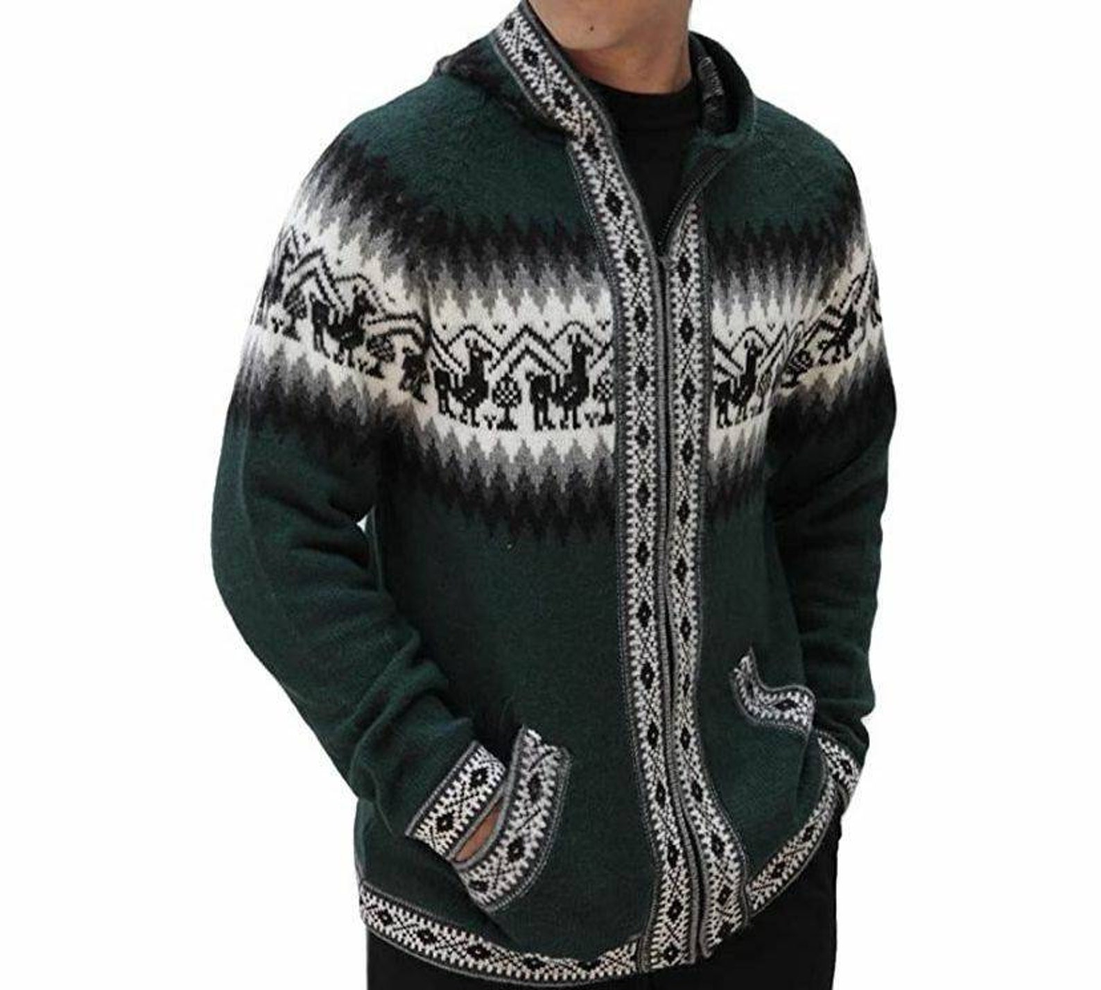 Peruvian alpaca sweater alpaca sweater unisex handmade Etsy