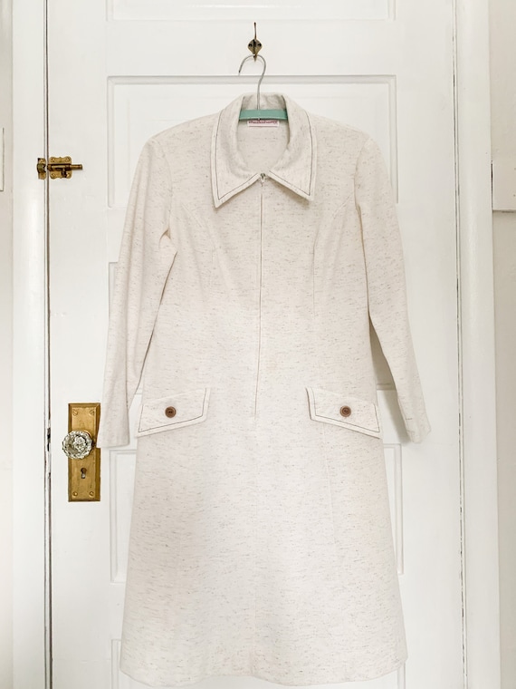 Womens pocket zip up vintage dress