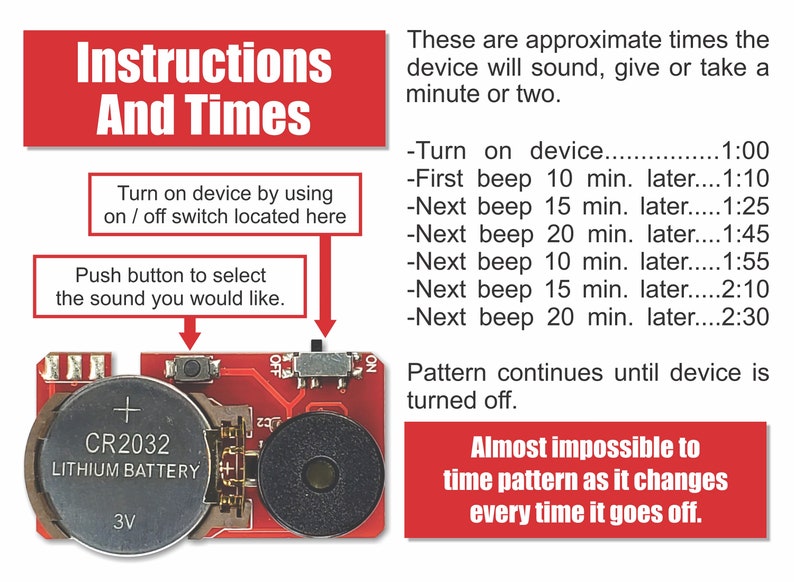 Funny Annoying Beep Cricket Chirp Prank Device, Hidden Noise Practical