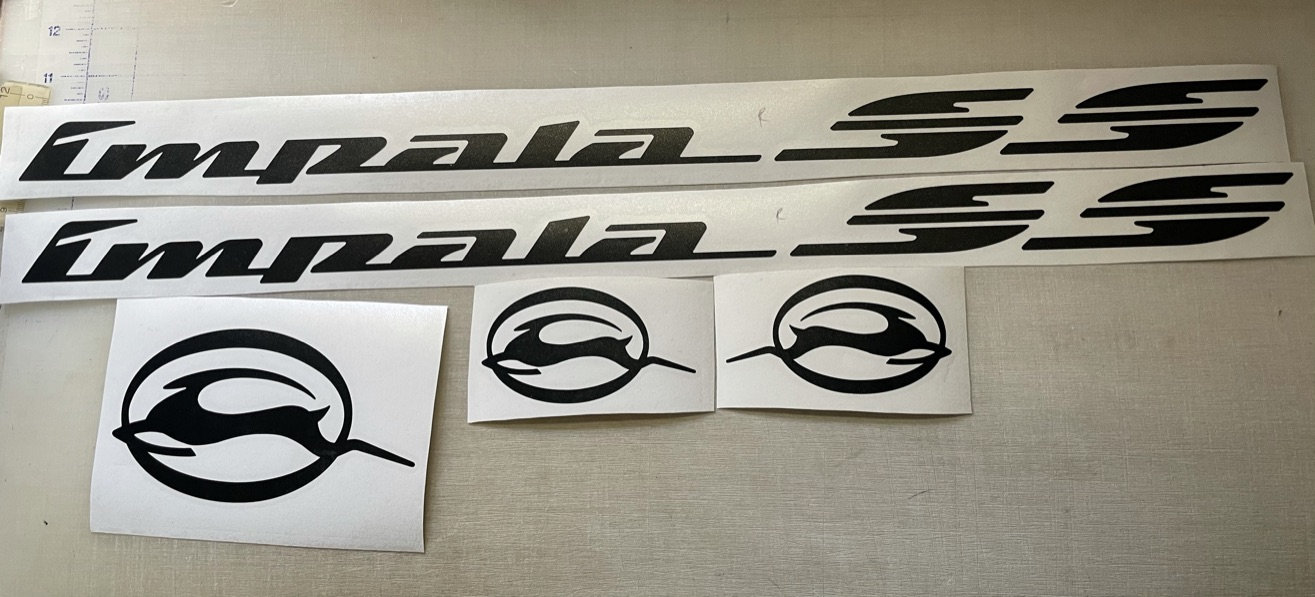94 95 96 Impala SS Complete Kit 2 Side Scripts Pair Deers Air - Etsy UK
