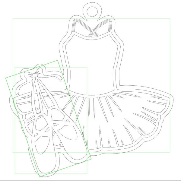 Ballet Ornament SVG Glowforge File