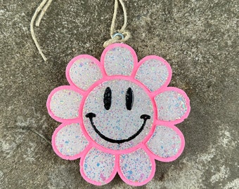 Smiley Flower Freshy, Flower Smile Car Freshie