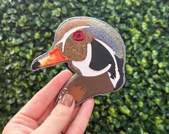 Wood Duck Car Freshy, Duck hunting freshie for men