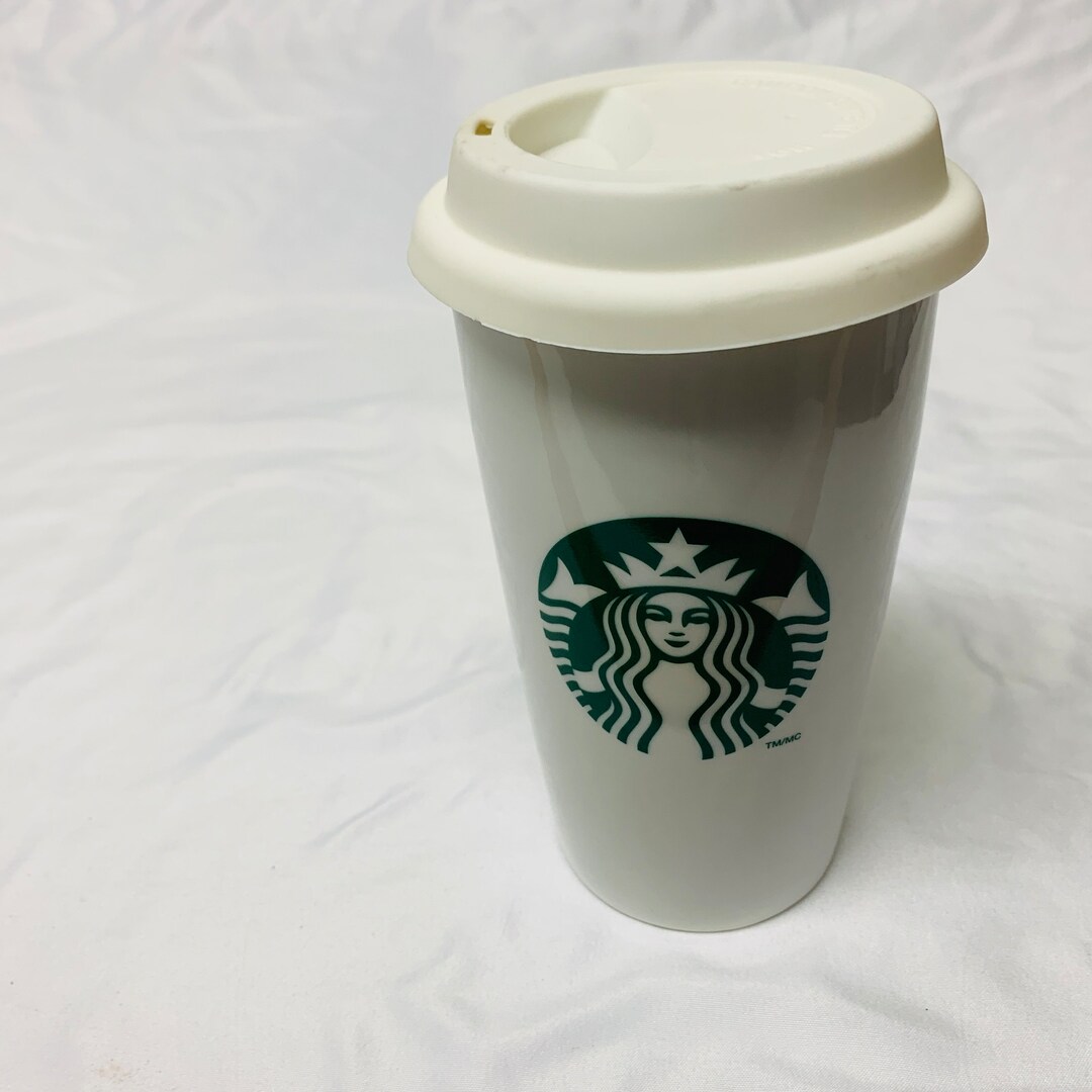 Starbucks Coffee Ceramic Tall Travel Mug / Tumbler Etsy