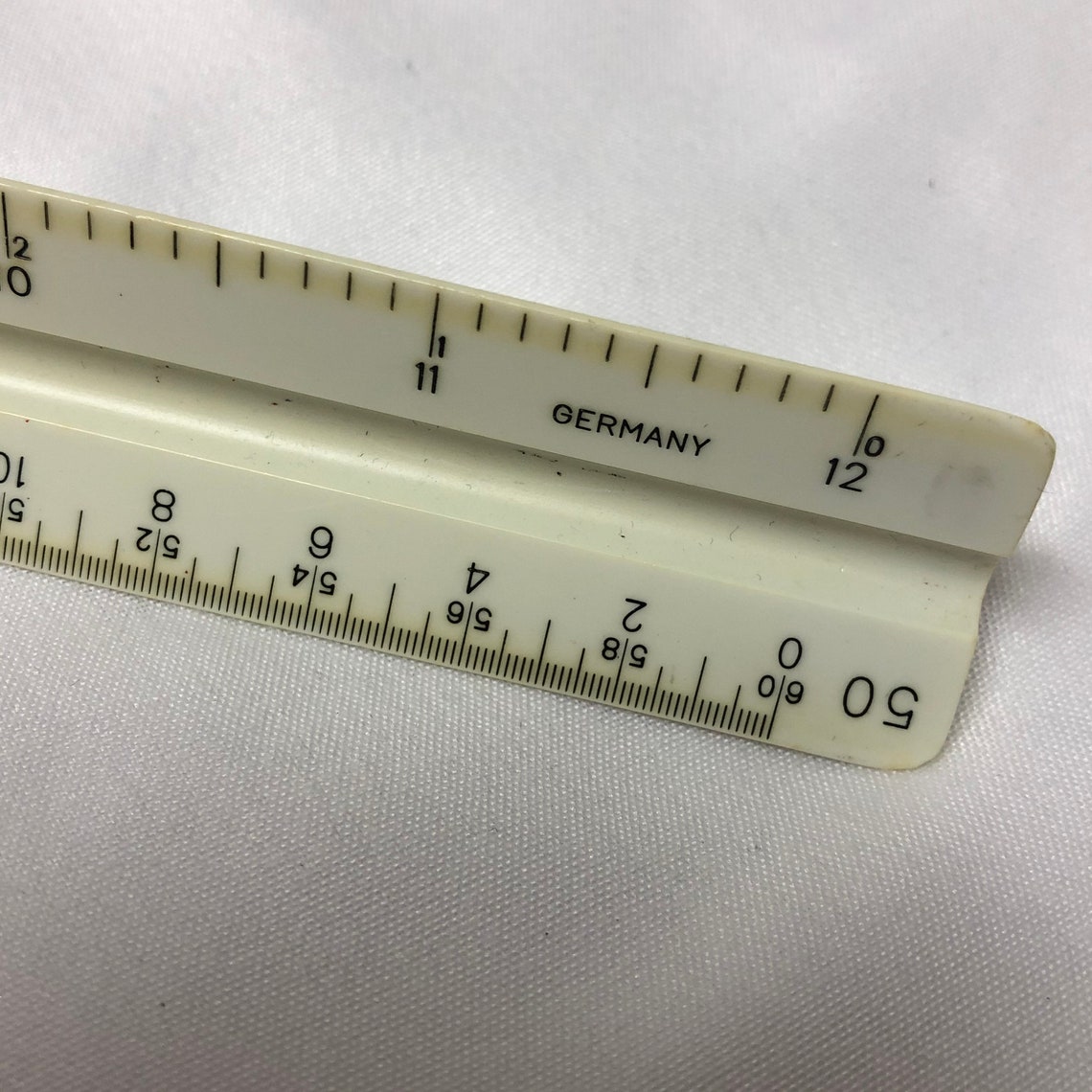 Vintage Staedtlermars Triangular Scale Ruler 987 1834 Engineer Etsy