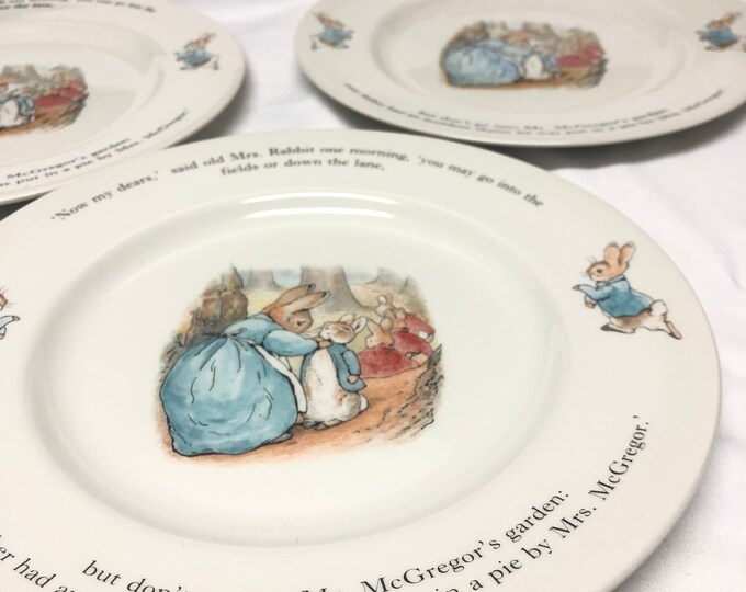 Wedgwood Peter Rabbit Dinner Plates set of 3 Etsy