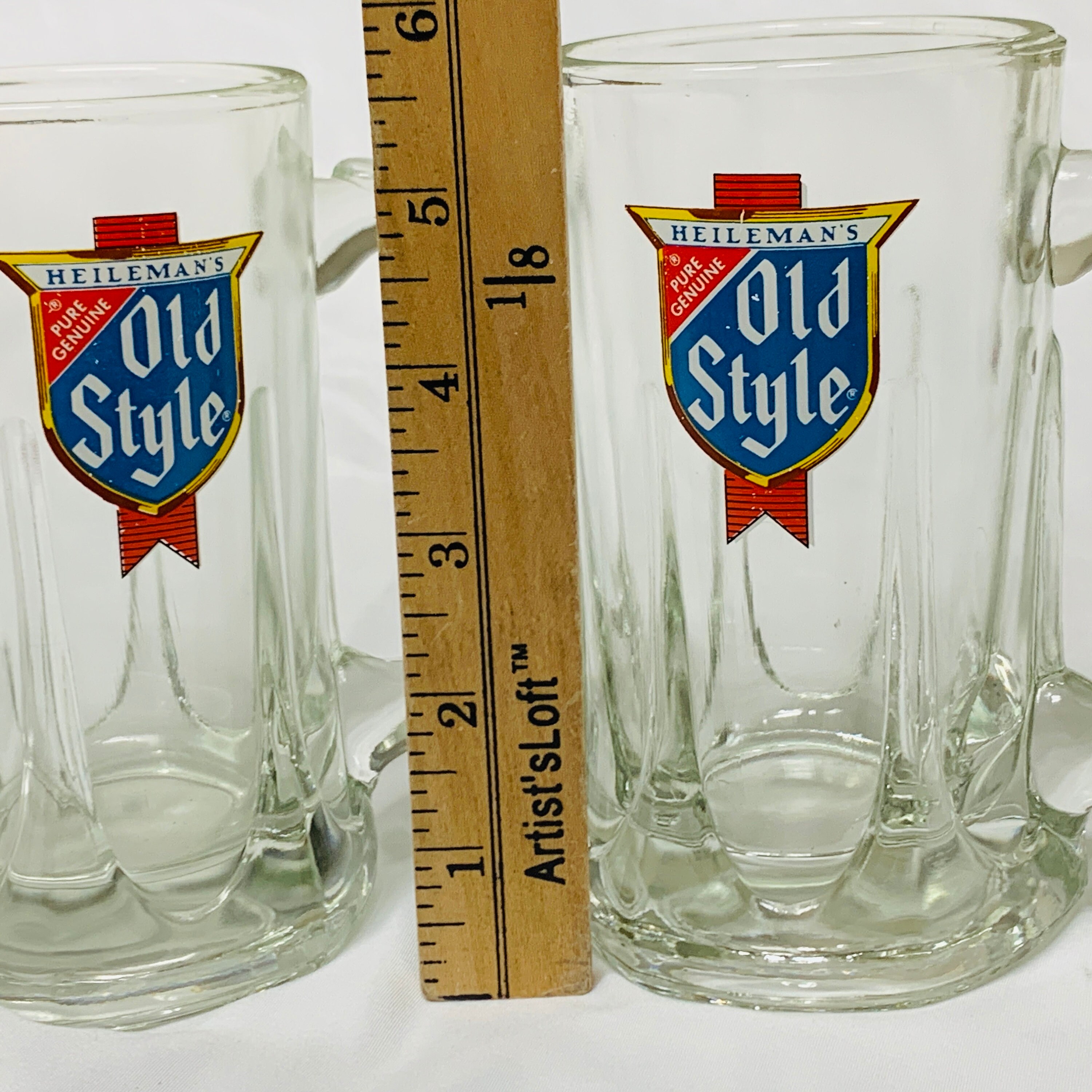 Heileman's Pure Genuine Old Style Beer Mugs / Glasses / Etsy