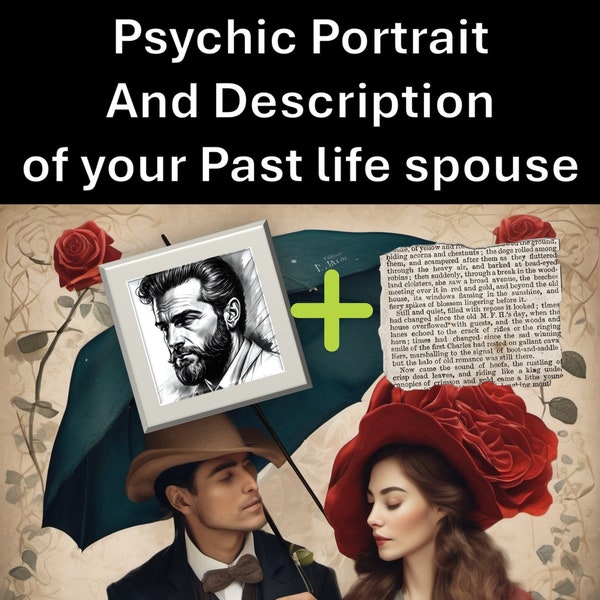 Portrait Of your PAST LIFE Spouse | Fast Digital Delivery | 24 h