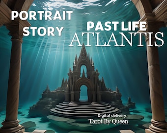 Atlantis Past Life AND PORTRAIT | Fast digital delivery