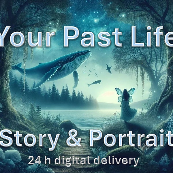Ihre vergangene Leben PORTRAIT und Geschichte | Past Life Regresion 24 digitale Lieferung