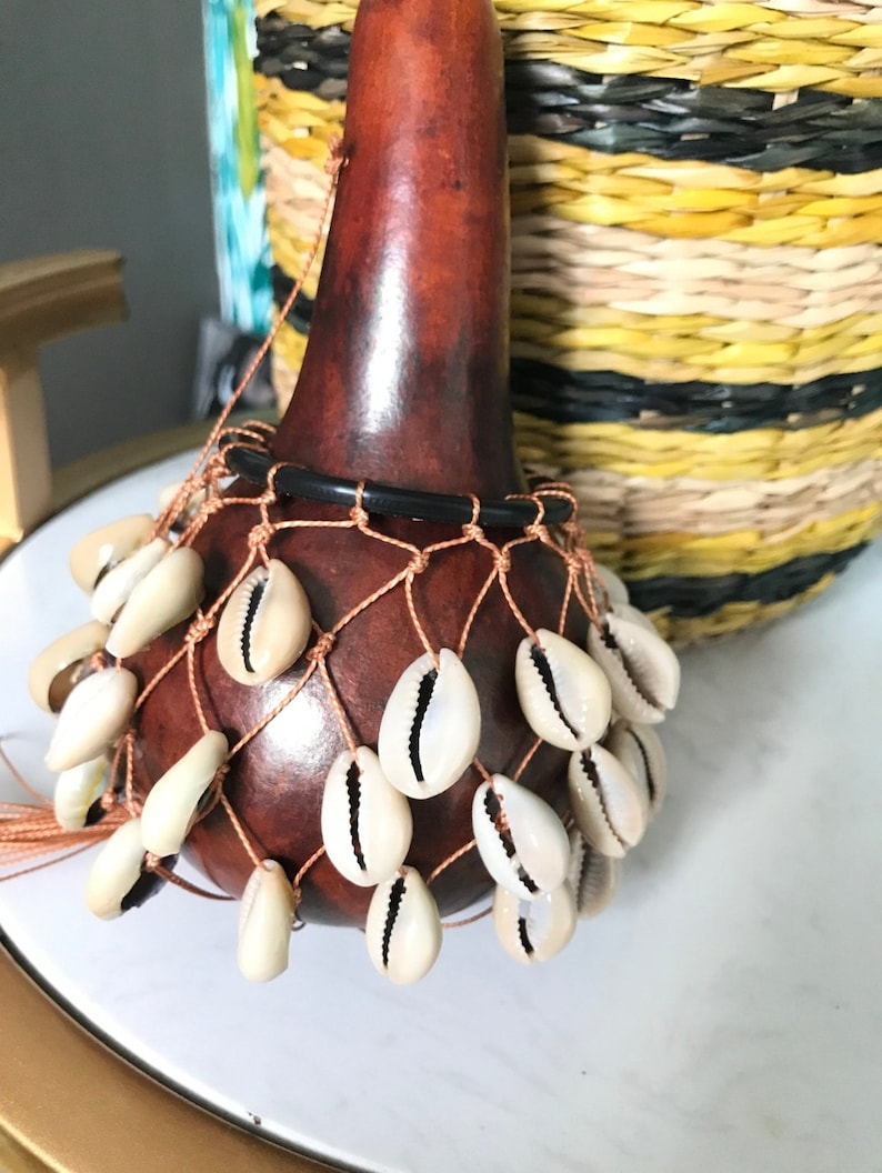 African Cowrie Shell Shaker African Home Decor Kenya Art for Etsy