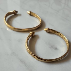 Goddess Energy Bangle Set// Statement African Jewelry, Tarnish Free Bohemian, African Bangles