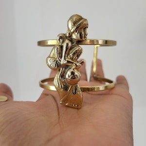 Motherhood African Cuff, Brass Boho African Statement Bangles, Statement Pieces