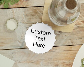 Custom Bottle Opener, Magnetic Bottle Opener, Bachelor Party Gift, Father's Day Gift