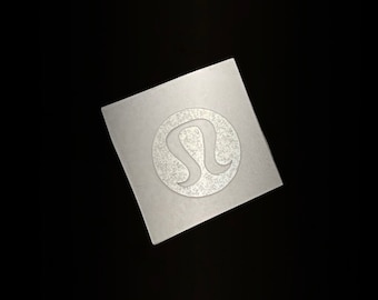 Lululemon Reflective Logo Iron On Vinyl