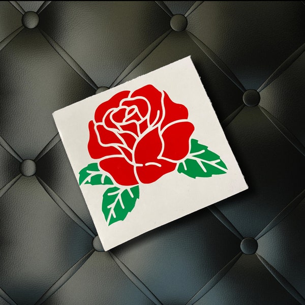 Rose Vinyl Decal Sticker | Many Sizes | Many Colors