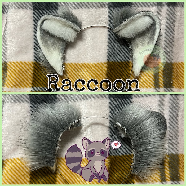 Printable Raccoon Ears