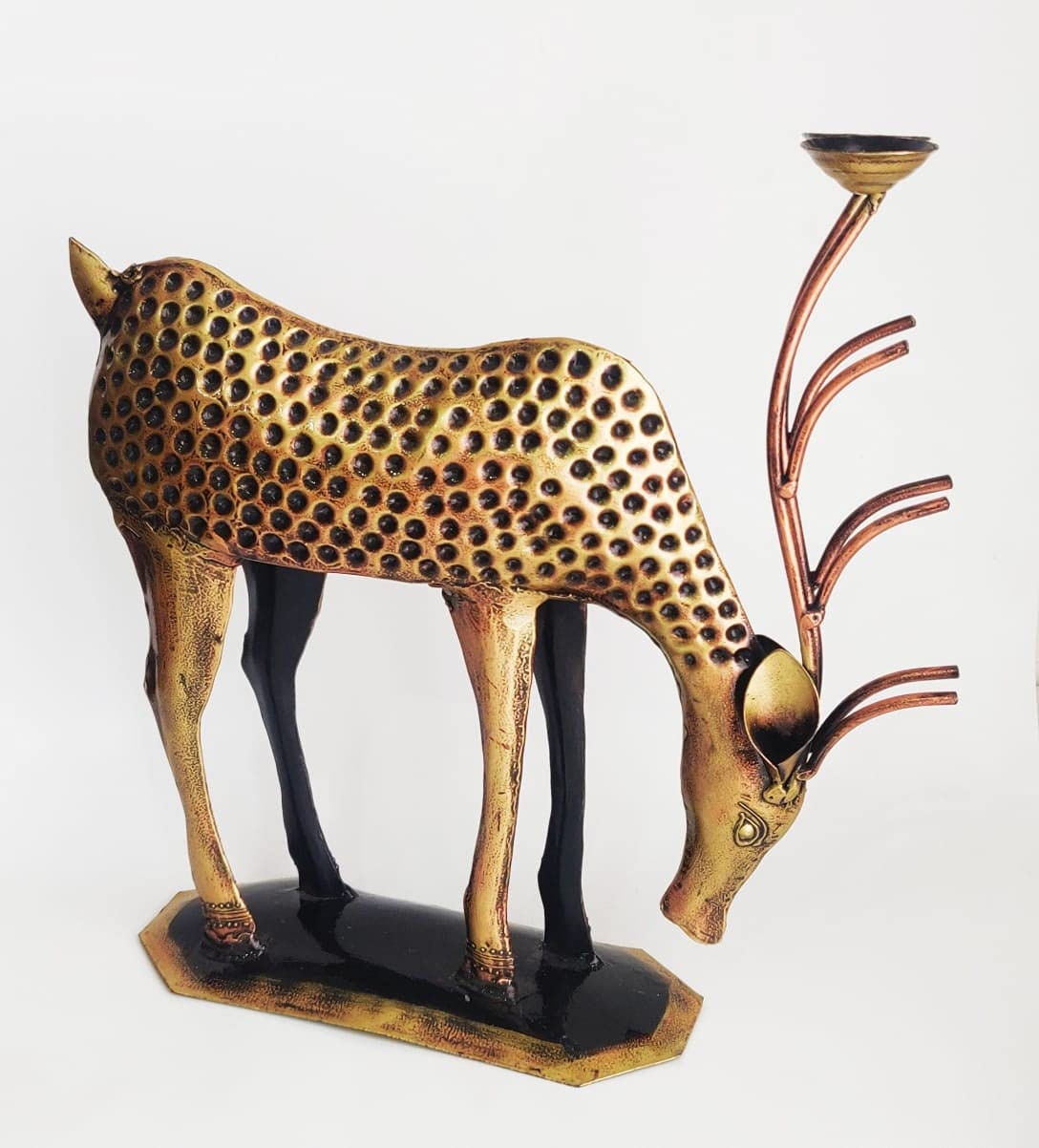 Metal Deer Statue Antique Deer showpiece Deer family with Etsy